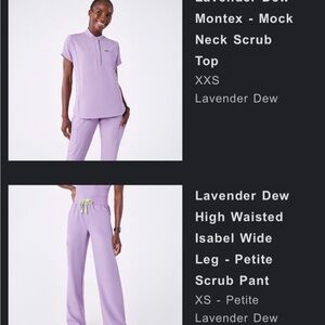 Lavender Dew FIGS Scrub Set